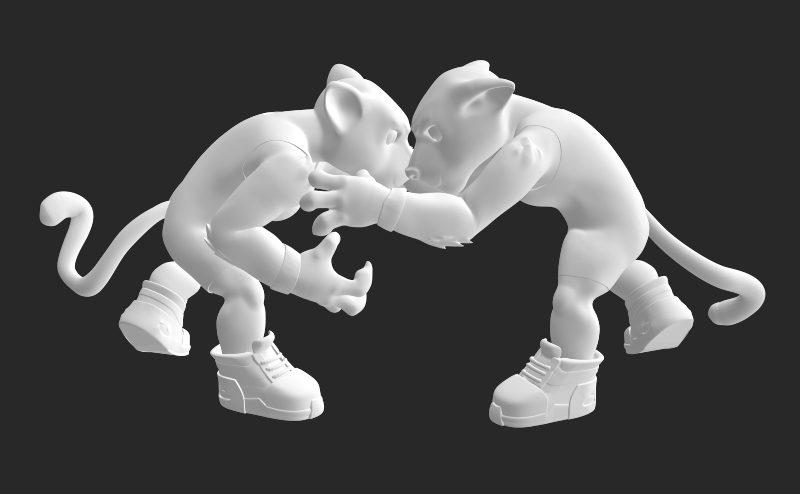 Lioness Wrestling